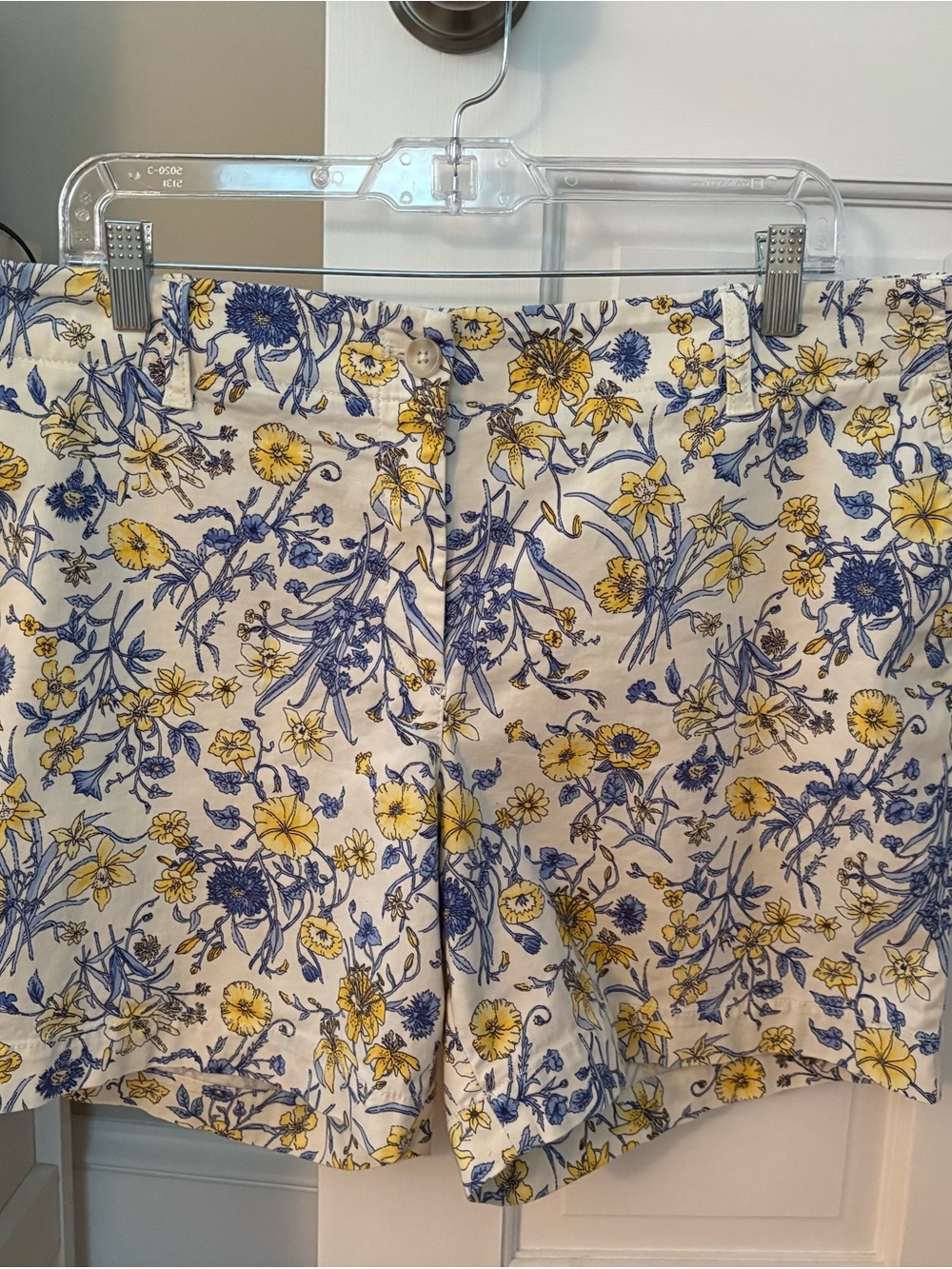 Talbots Yellow & Blue Floral Bermuda Shorts